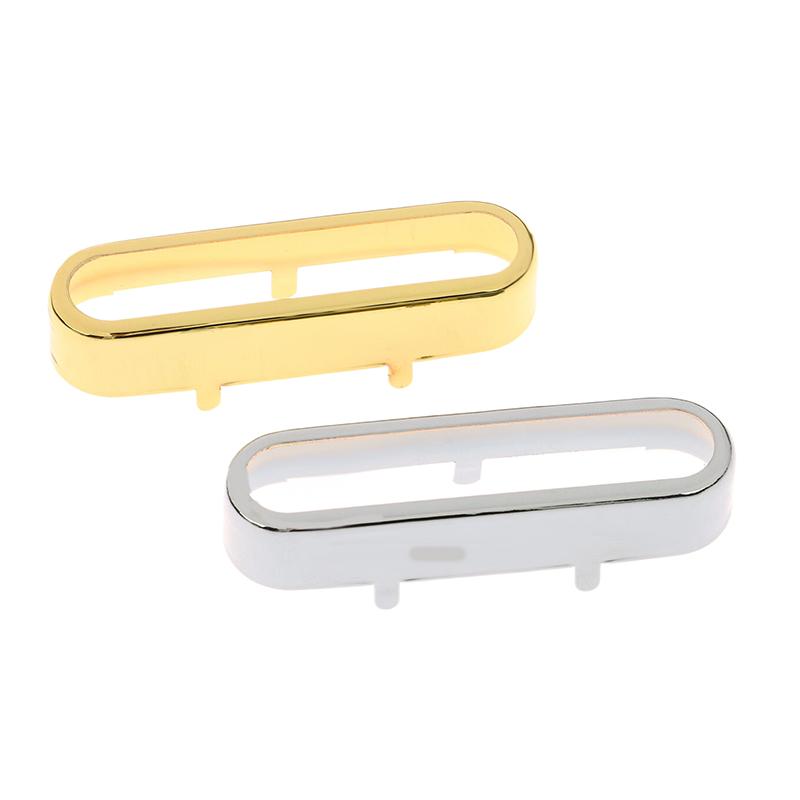 1 Stück Messing-Abdeckung für St Single-Coil Tonabnehmerabdeckung/Deckel/Gehäuse Oben Offen Gitarrenteile 72x20mm Gold/Silber