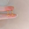PONYKISS S Sterling Silver Hollow Bowknot Pendant Hoop Earrings for Women Cute Fine  Minimalist Light luxury Accessory