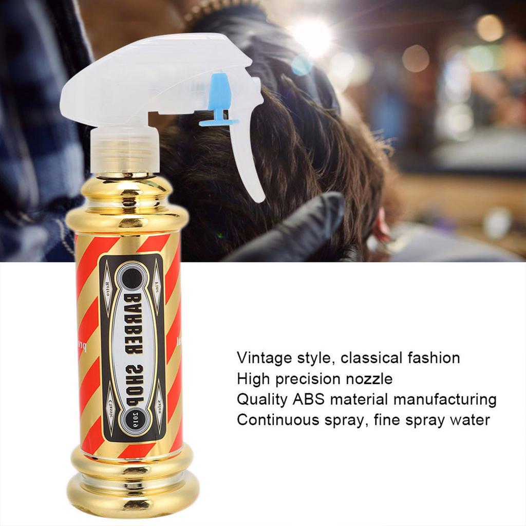 Hairdressing Spray Bottle Salon Barber Shop Hair Styling Water Spray Kettle 150mlGold