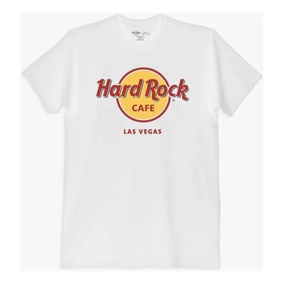 Camiseta Blanca Con Logo Hard Rock Classic