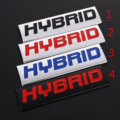 Samolepka se znakem hybridního loga auta