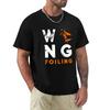Wing Foiling Design for Surfer T-Shirt Quick Drying Shirt Funny T Shirt T Shirts for Cotton