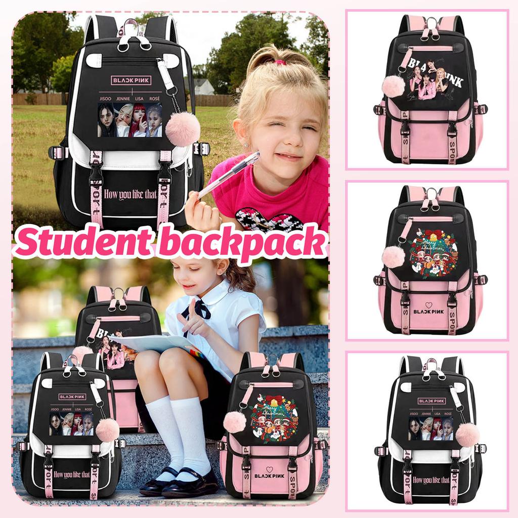 Students Schoolbag Large Capacity Shoulders Backpack Outdoor Travel Bag Korean Version Of The Fashion Leisure Bag Women's Bag