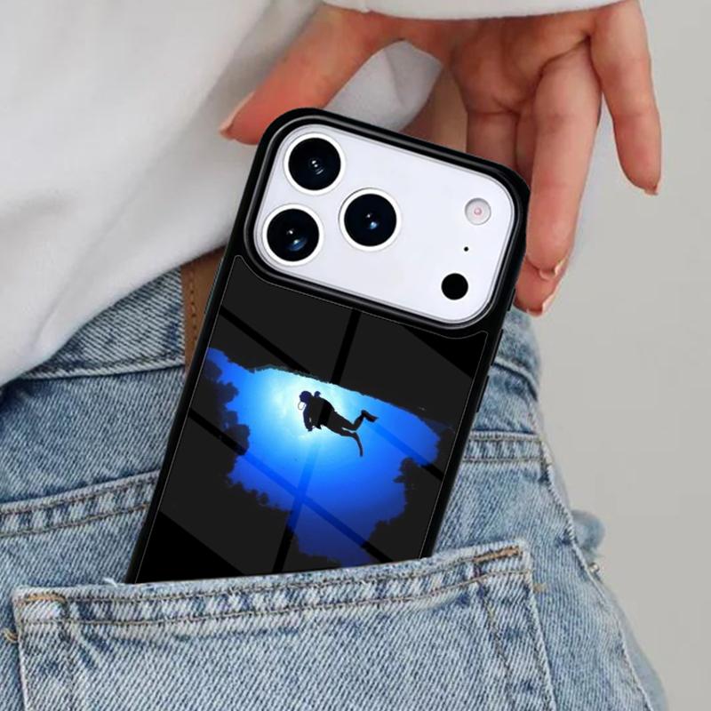 Scuba Diver Diving Phone Case for iPhone 17ProMax 12 13 14 15 16e 17 Pro Max Plus Air Cover