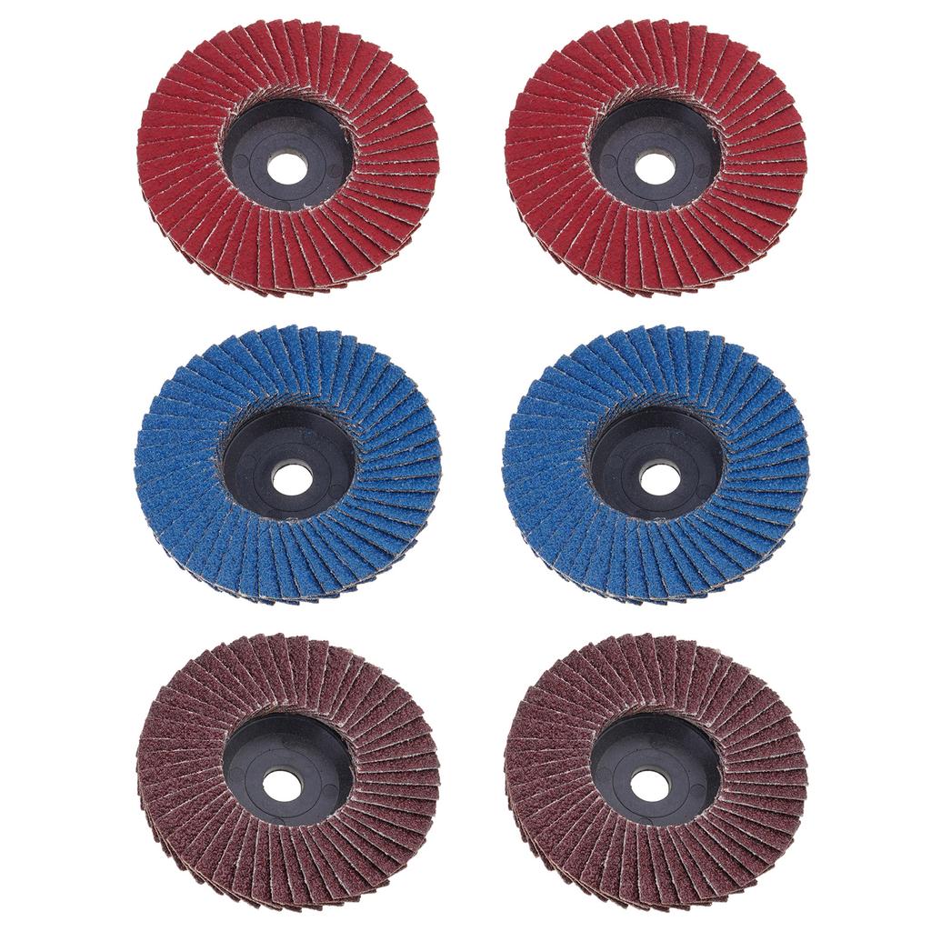 3/6 Pcs Flap Discs 80 Grits Sanding Disc 75mm Zirconium Corundum Polishing Wheel