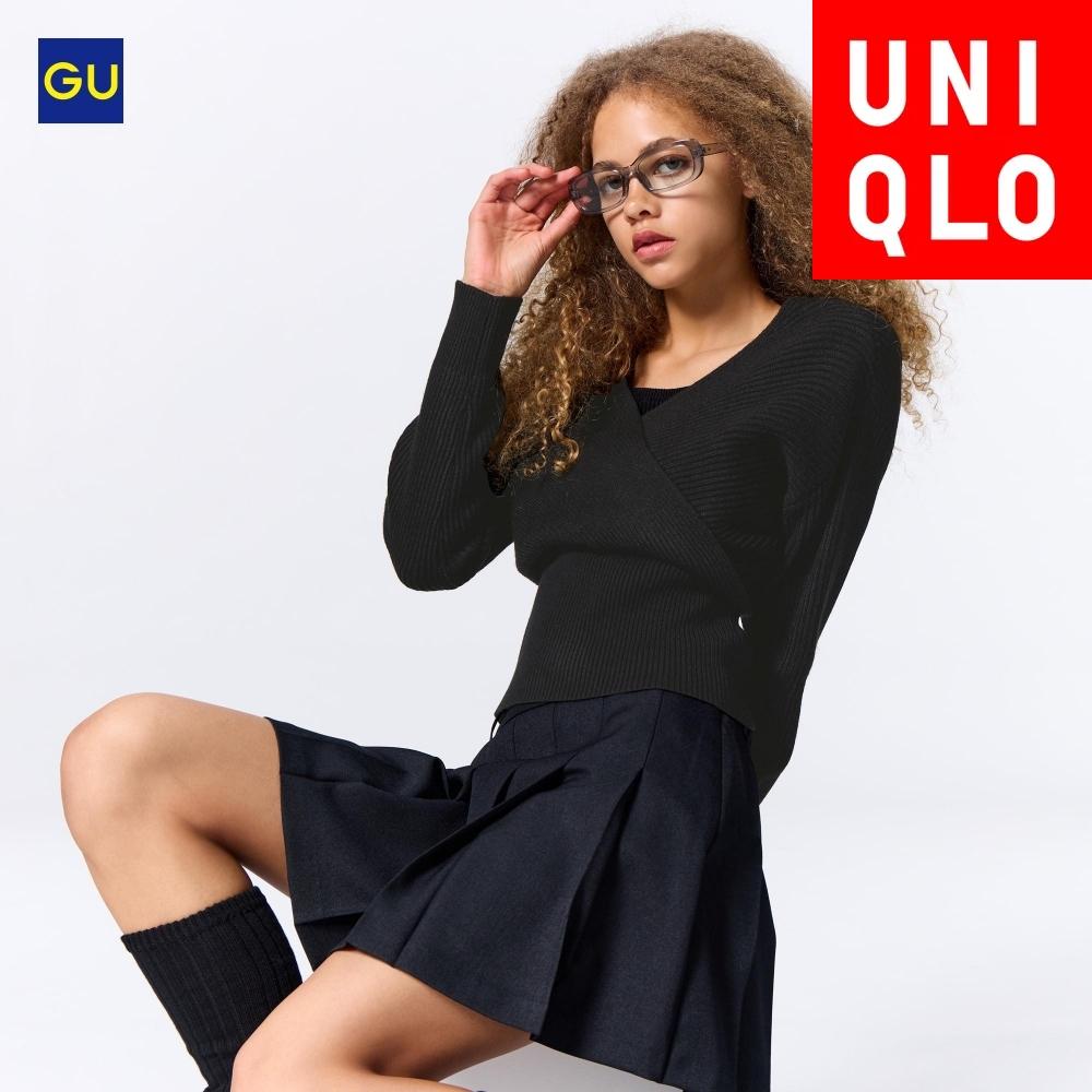 

Uniqlo Gu Двухсекционный свитер 09 BLACK/WOMEN L