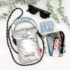 Snoopy Embroidered Fluffy Mini Shoulder Bag 2Way IP Baby Padded 8452 Matte [Rootote] Peanuts-0S (03 Black)