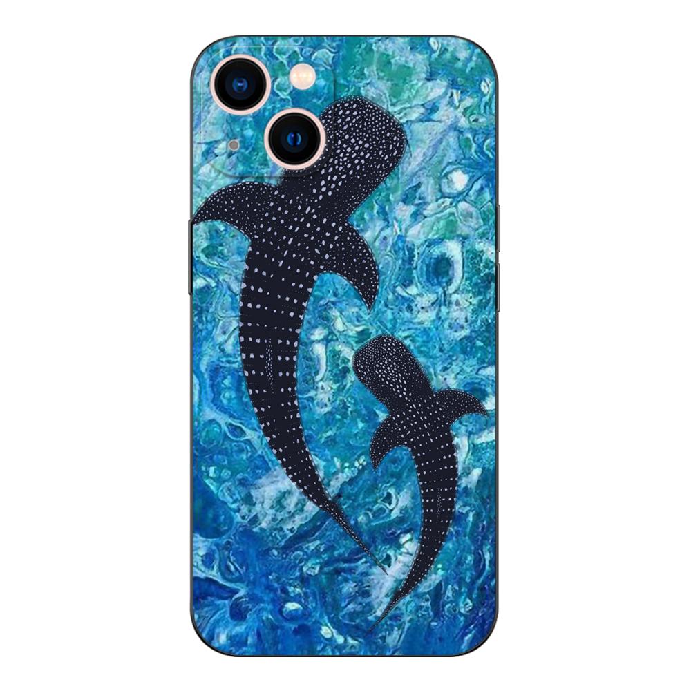 Black Tpu Case For Huawei Y9S Y6S Y8S Y5P Y7P Y8P Y7 Y5 Lite Prime 2018 Y6 2019 Cover Whale Shark