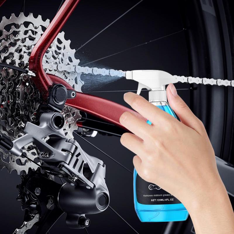 Motorcycle Bicycle Chain Cleaner 120ML Degreaser Bike Cycling Equipment Maintenance Efficient Rust Removal Spray Dirt Removal