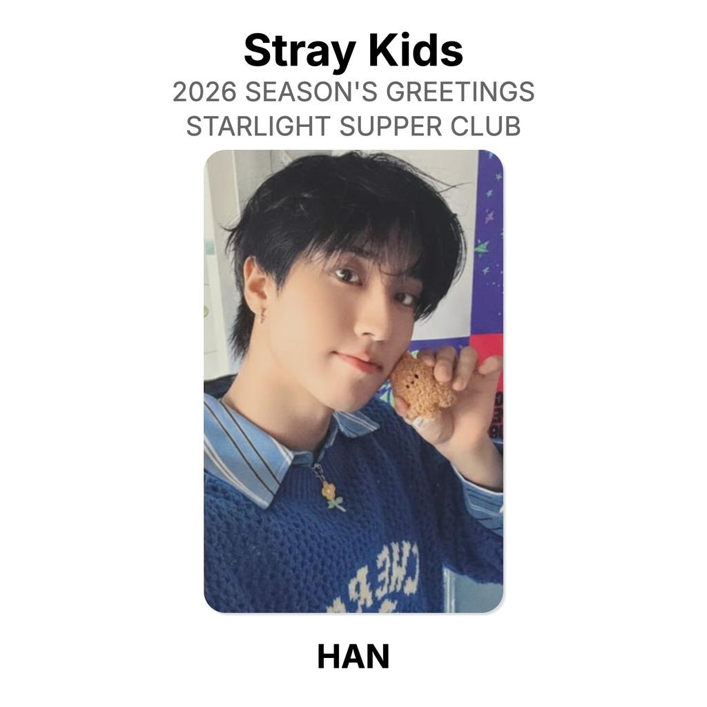 Stray Kids 2026 SEASON'S GREETINGS STARLIGHT SUPPER CLUB Official Photocard