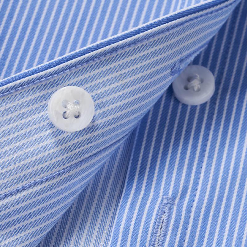 Unisex Striped Anti-Wrinkle Business Casual Shirt