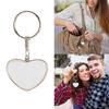 Transfer Keychain Accessories Heart Shape Sublimation Blank Keychain Bag Ornaments Gifts Handmade Key Chain Supplies