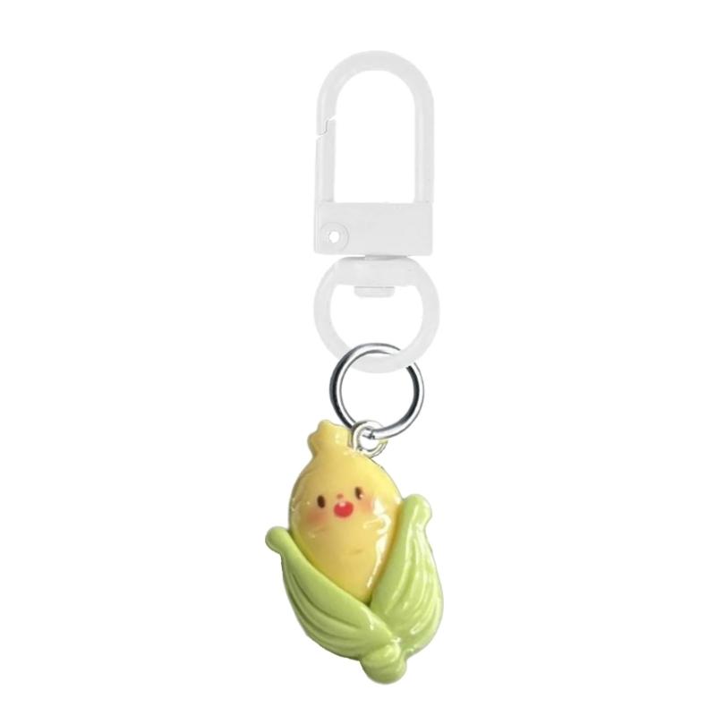 Sturdy Resin Vegetable Keychain Fashionable Phone Chain Decoration For Girls Gift Giving