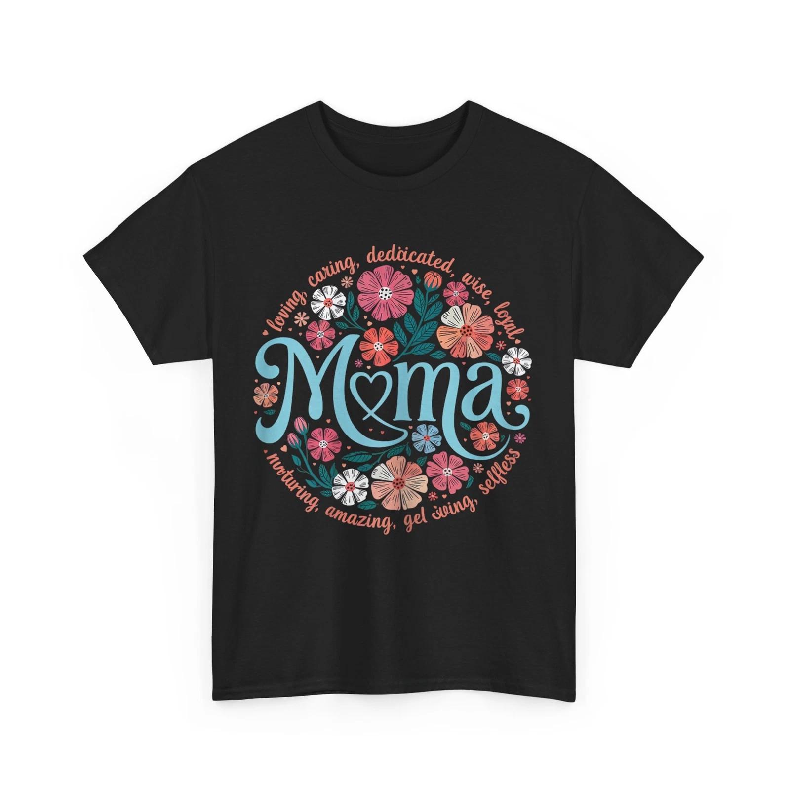 Mama T-shirt, Boho Floral Mama Mother s Day Floral Shirt M