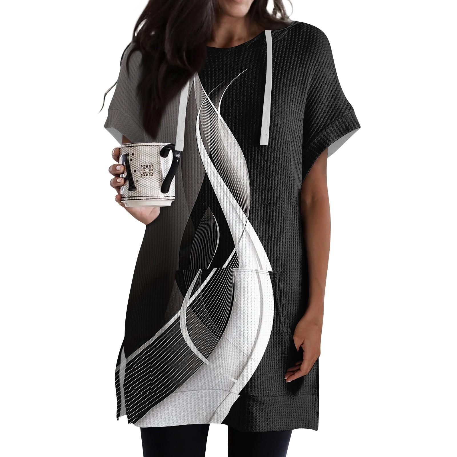 Женские свободные рубашки с принтом — фото 3