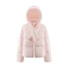 Ailaieyi Women's 2025 Winter Puffy Short Scarf-Hood Duck Down Jacket