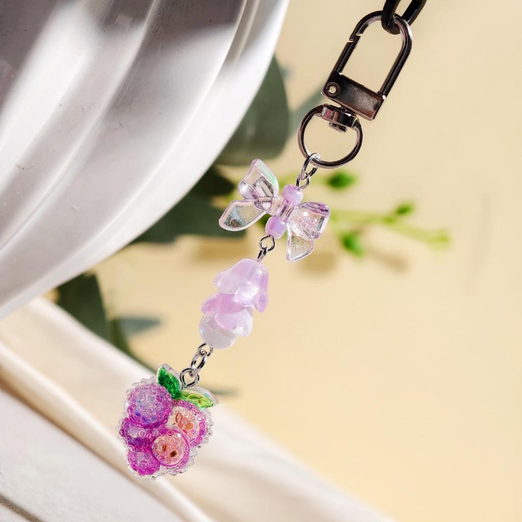 Diamond Fruit Series Hand Cream Set & Keychain Ornament