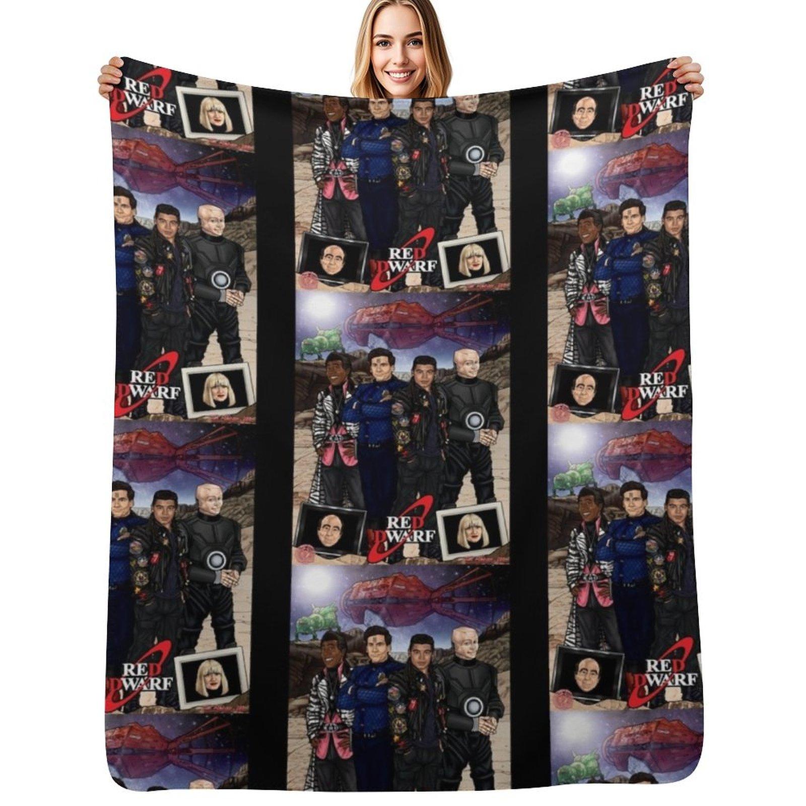 Red Dwarf Throw Blanket bed plaid Winter beds Furrys Blanket 75X95CM