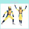 Atmungsaktiver und hautfreundlicher Wolverine Superhelden-Overall für Kinder, Jungen und Erwachsene, Cosplay-Events
