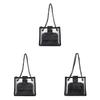 Pvc Small Shoulder Bag With Chain Strap For Daily Casual Wear