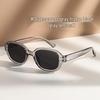 High-End Japanese Oval Sunglasses: Retro European/American Style for Women with Round Faces