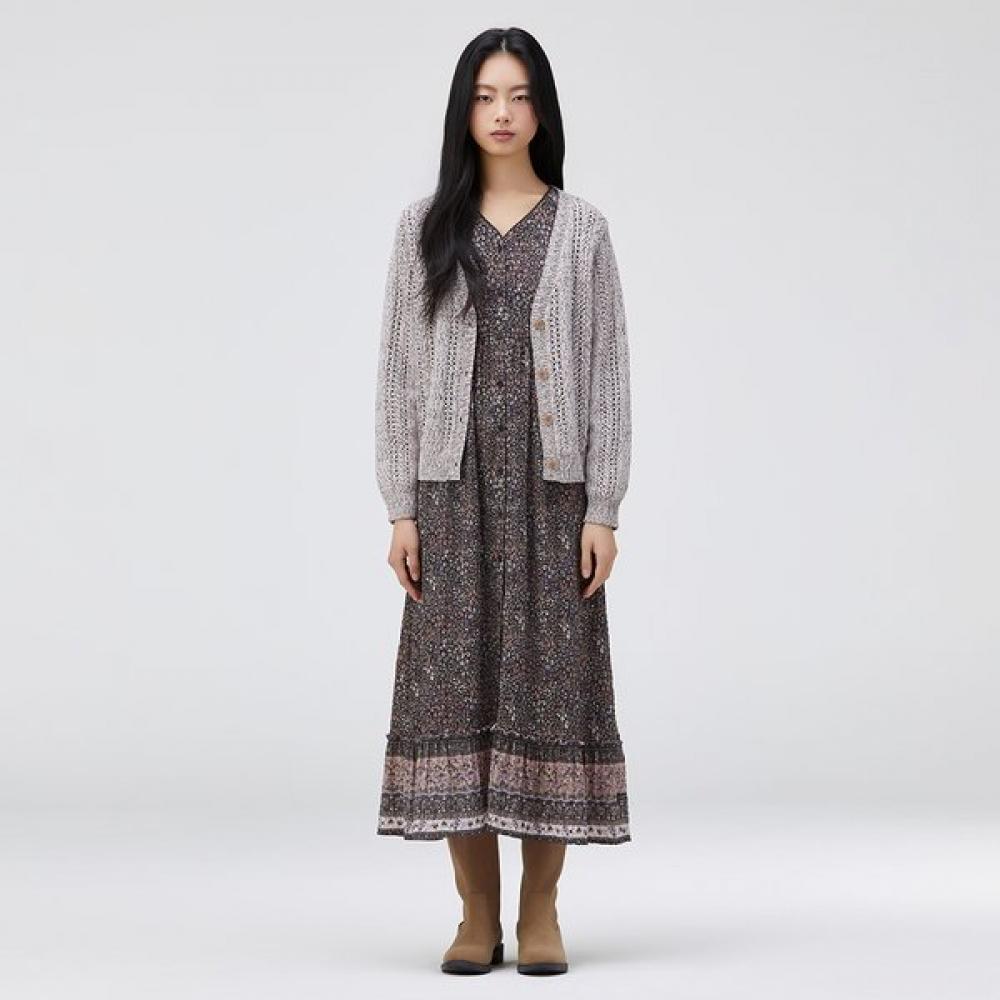 

Thursday Island V Neck Cable Knit Cardigan T262mcd134w Light purple (PU)/S
