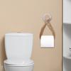 Yousheng Twine Toilet Roll Holder Wall-Mounted Toilet Paper Holder Rustic Twine Rope Paper Roll Dispenser for Bathroom Organization