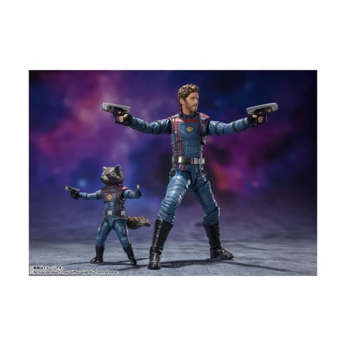Figurines S.H. Figuarts Star Lord &; Rocket Raccoon - Bandai Tamashii Nations - Guardians of the Galaxy Vol. 3