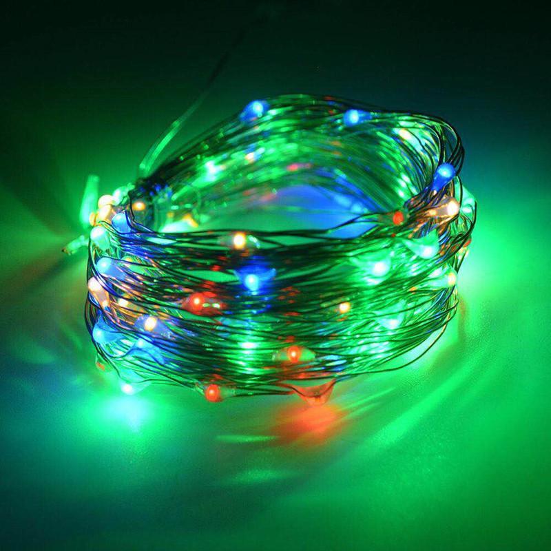 Solar-Powered LED String Fairy Lights - Waterproof Outdoor Copper Wire Christmas Decoration