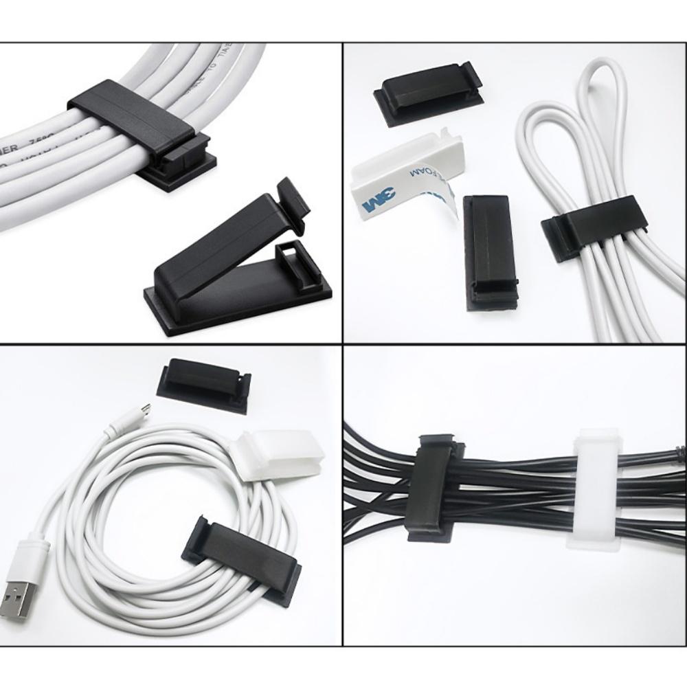 Self-adhesive Cable Organizer Cable Clamp Clips Holder Clamp Management Car USB Data Cable Decorative Cord Winder Manager