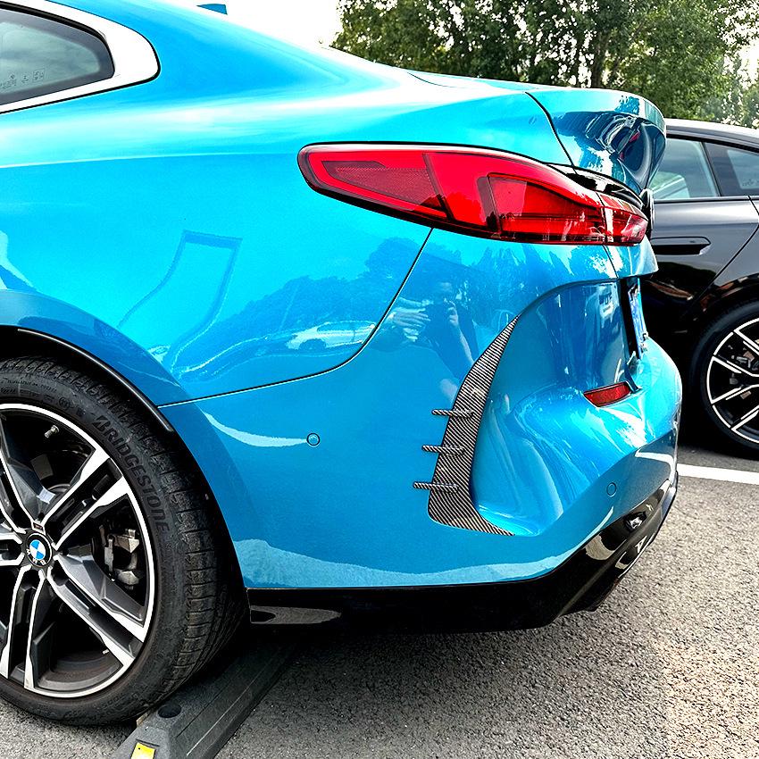 Compatible with 2023 BMW 2 Series F44: Front Lip, Rear Diffuser, Tail Wing, Side Skirts, Night Black Grille Body Kit 225 Fan.