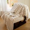 New Imitation Rabbit Plush Warm Blanket Set Or Only Blankets For Autumn Winter Soft Fluffy Warmth Lounger Sofa Throw Blankets
