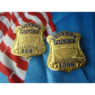 Metal Badge Boston/Boston Detective Badge Pure Copper