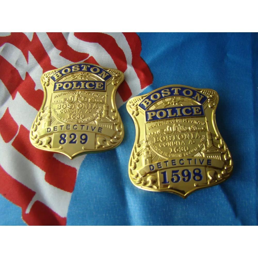 Metal Badge Boston/Boston Detective Badge Pure Copper