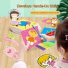 Children'S Fun Paper-Cutting & Coloring Craft Kit - Educational Diy Focus Training Toy For Kindergarten (Ages 3-6)