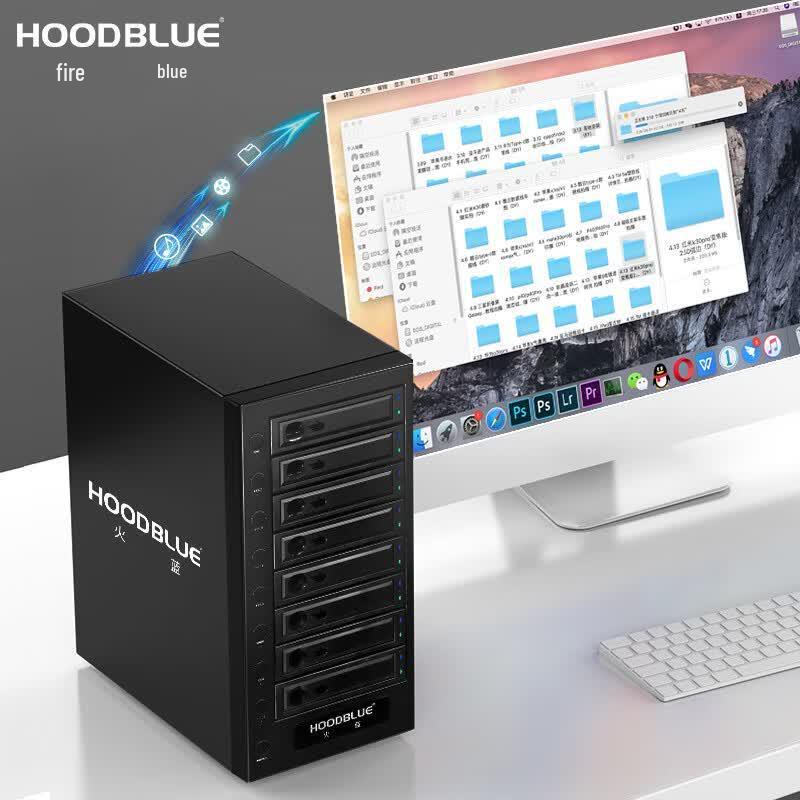 Hoodblue DS8032 Настольный корпус DAS на 8 отсеков USB 3.2