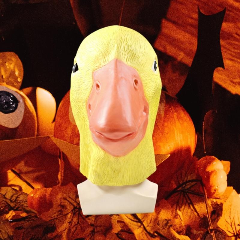 Bequeme Latex-Enten-Cosplay-Maske Mehrzweck-Design Halloween-Accessoire Für Kostümpartys Und Themenveranstaltungen