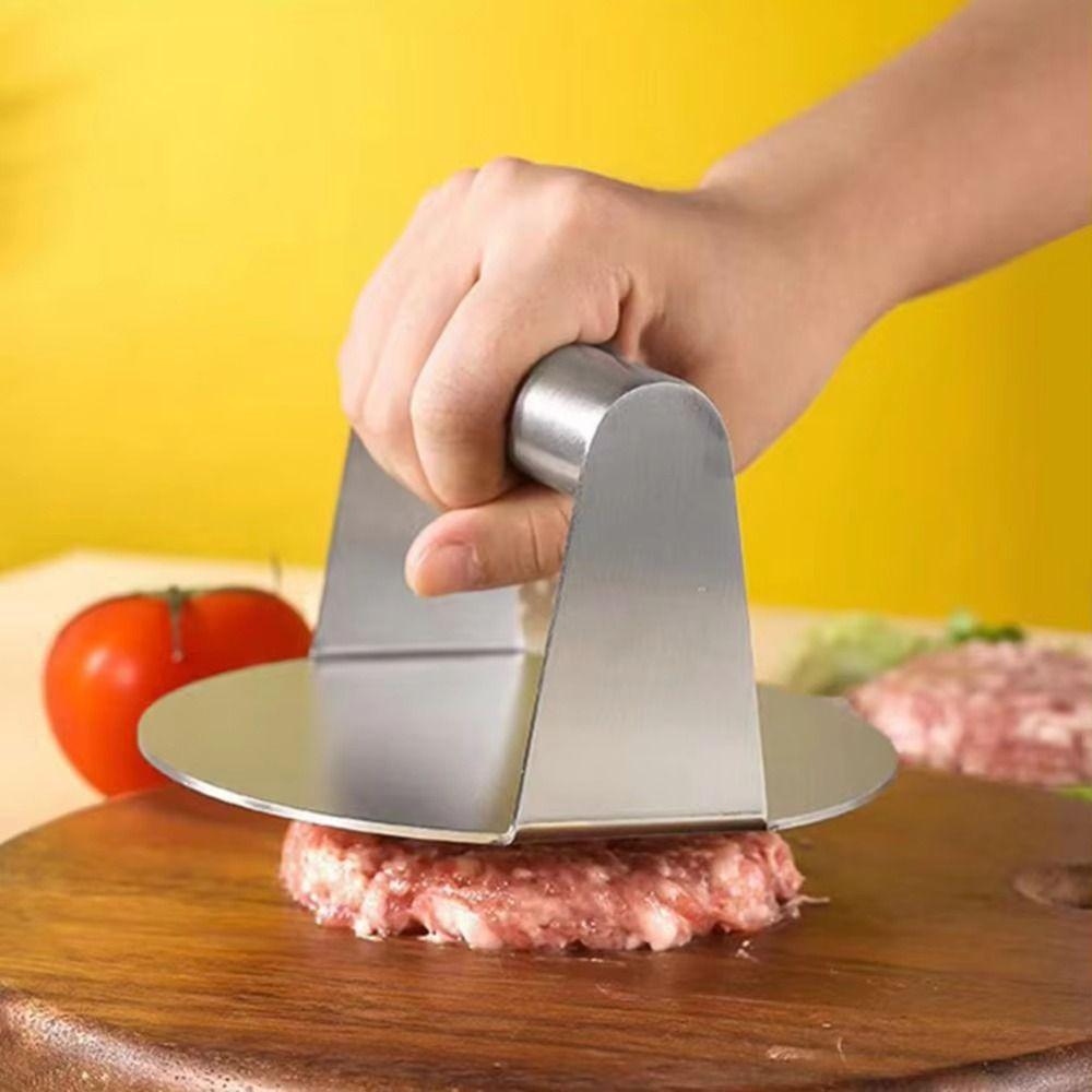 Circular Square Beef Grill Press Mould Non-Stick Grill Press Patty Maker Mold  Grill