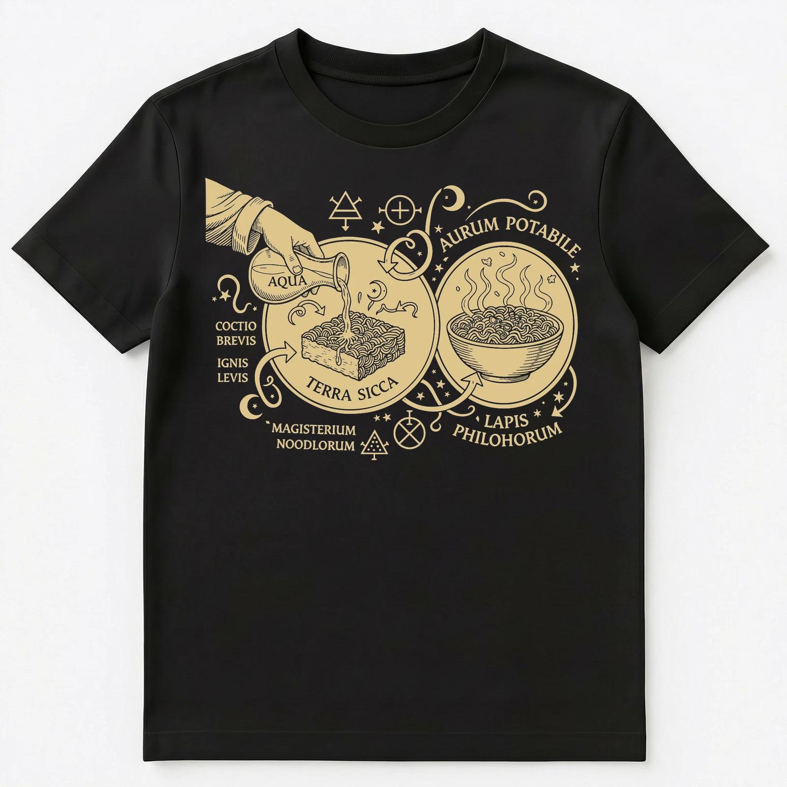 Ramen Enthusiast Alchemical Noodle Transformation Science Unisex T-Shirt 4XL