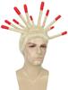 Wigs2you H-5686 HPO Herren Inseljungen Viral Zwillingsbrüder Stachelige Dreadlocks & Rote Spitzen Perücke
