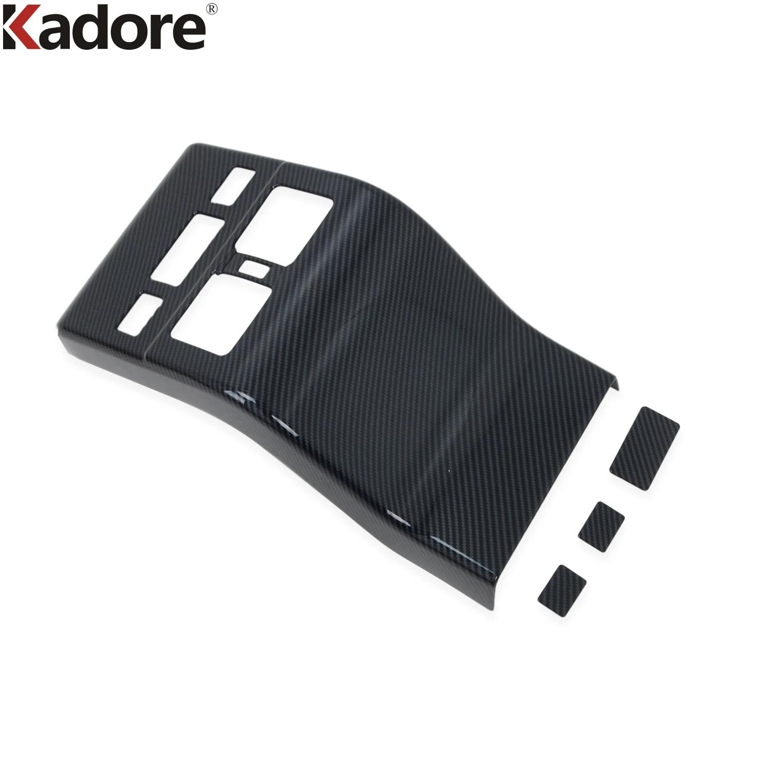 

Car Armrest Box Rear Air Condition Vent Outlet Cover Trim For Toyota Bz4x - 2024 2025 Carbon Fiber Interior Accessories Carbon Fiber Color