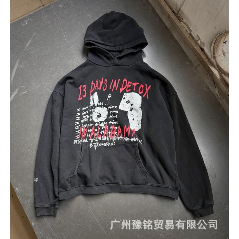 Unisex Oversized Cotton Graphic Print Hoodie Streetwear Loose Fit Casual Sweatshirt