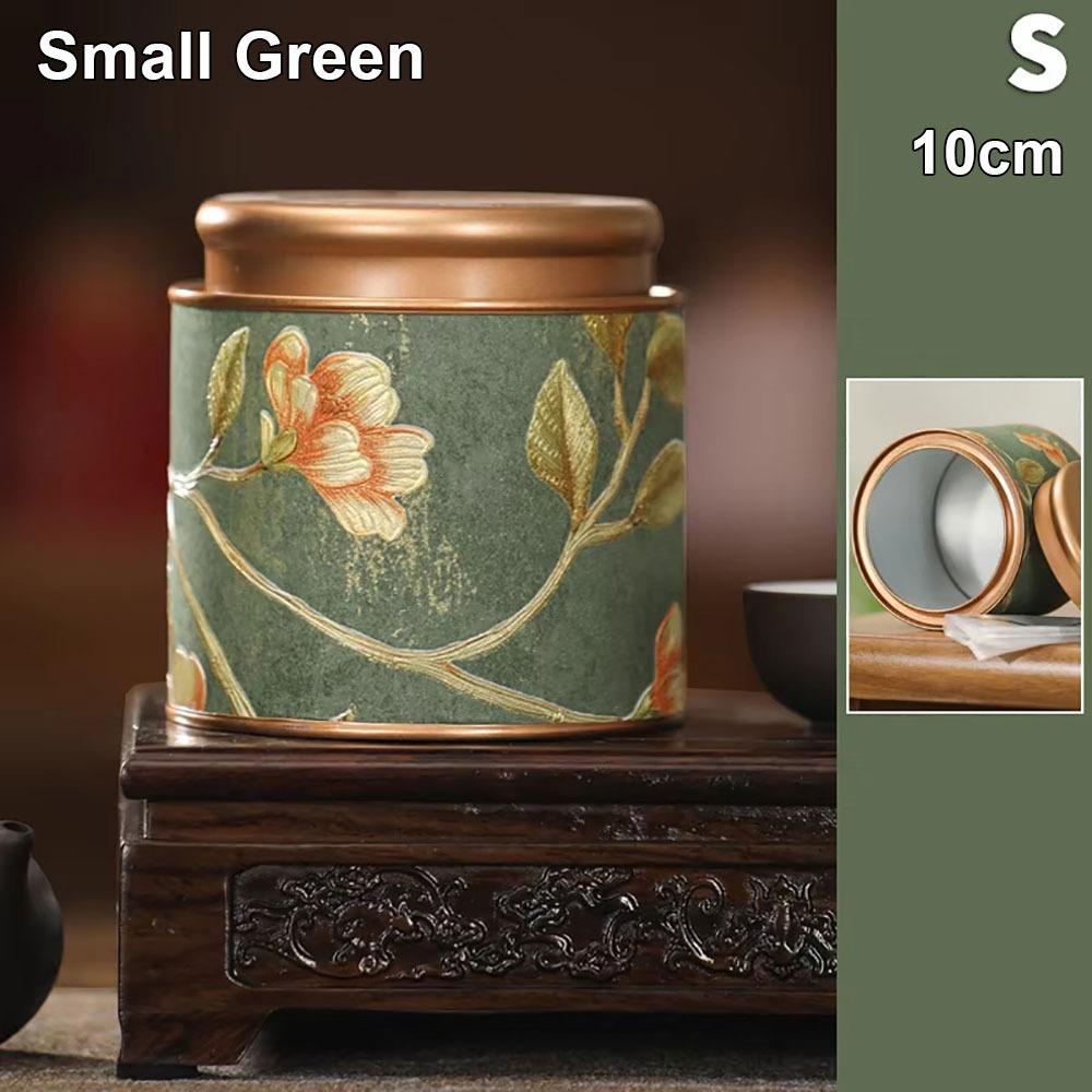 1Pcs Durable 10/19cm Empty Tea Can Green Black Tea Packaging Tea Sealed Jar Household Small Tinplate Storage Can