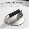 Lihe Stainless Steel Burger Press, Round Manual Meat Patty Maker, Steak & Hamburger Press Tool