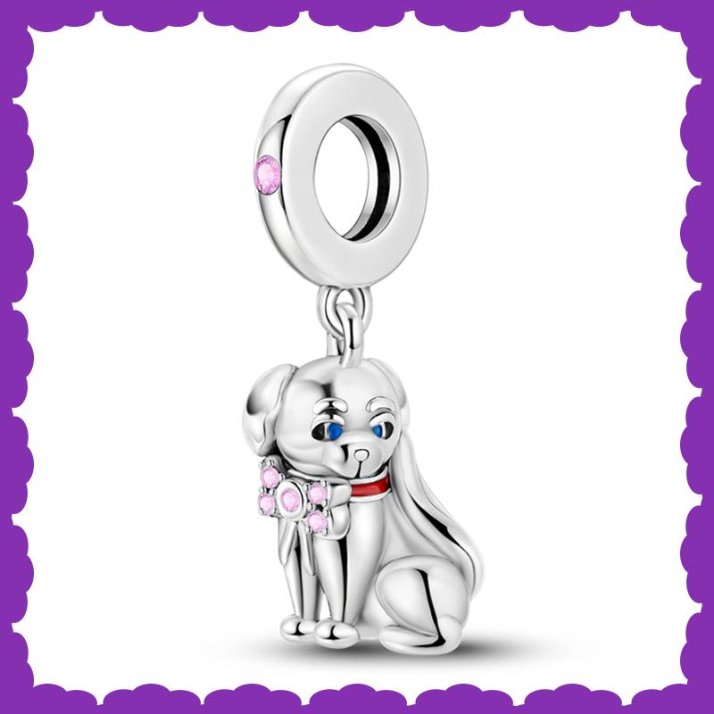 New Copper Fashion Rubik'S Cube Kitten Swing Skull Charm Bead For 3Mm Bracelet Diy Fine Jewelry Making Gift