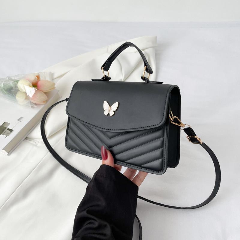 PU Versatile and Fashionable Portable Small Square Bag Single Shoulder Crossbody Bag Luxury Designer Handbag AVE