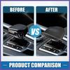 Gear Shifting Knob Cover for Mitsubishi Outlander Faux Leather Black Gray New