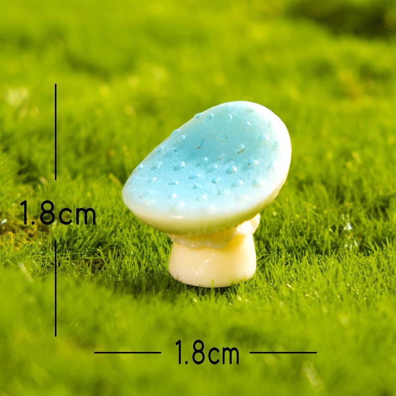 Micro Landscape Resin Decor With Miniature Forest Mushrooms For Garden Crafting