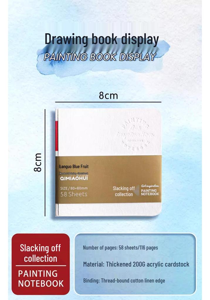 Portable Mini Watercolor Kit: Transparent High-Transmittance Plastic with Separate Compartments for Sketching and Travel
