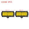 LED Work Light Amber Led Bar 12-24V Headlights Offroad LED Pods 4X4 Spotlights Driving Fog Lamp for Tractors Truck Motorcycle
